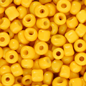 Rocailles 4mm warm yellow, 20 gram